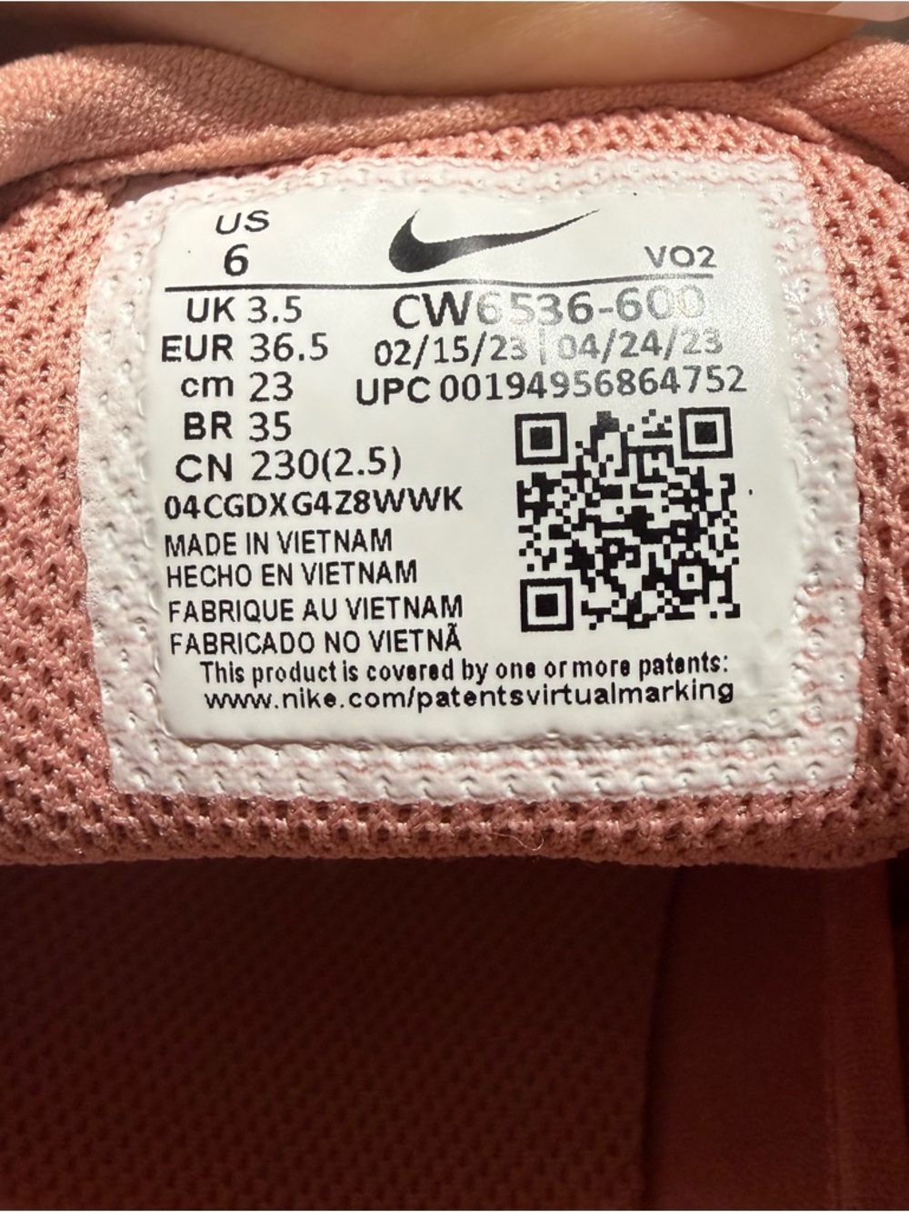 Nike Court Vision Alta TXT "Rust Pink"-Women’s Size 6-NEW - Picture 7 of 8